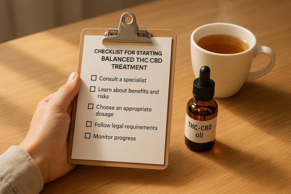 Checklist for Starting Balanced THC-CBD Treatment